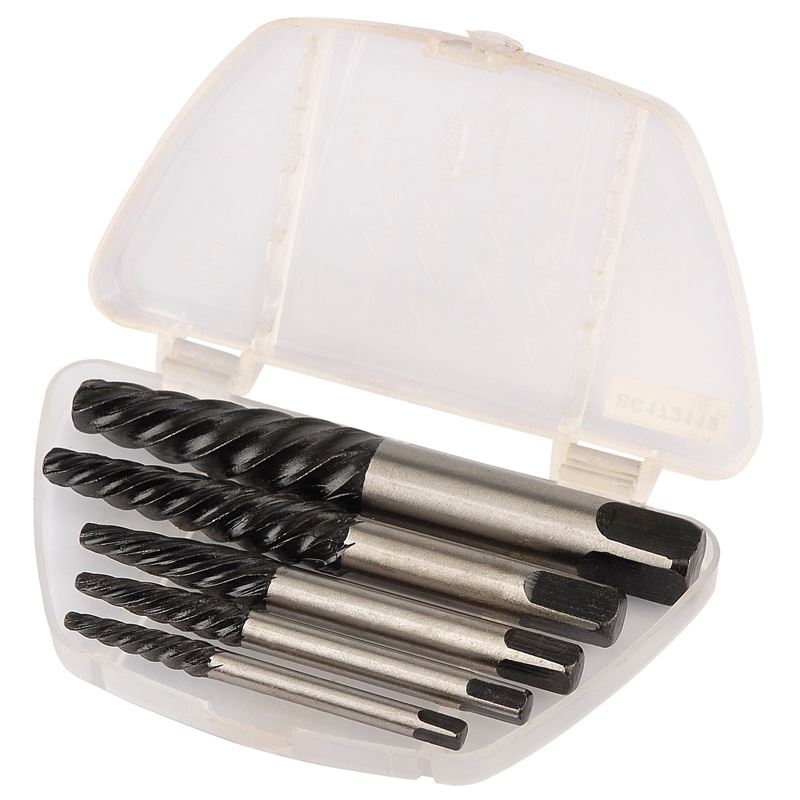 Draper 5 Piece Screw Extractor/Extraction Work Tool Set - 42560