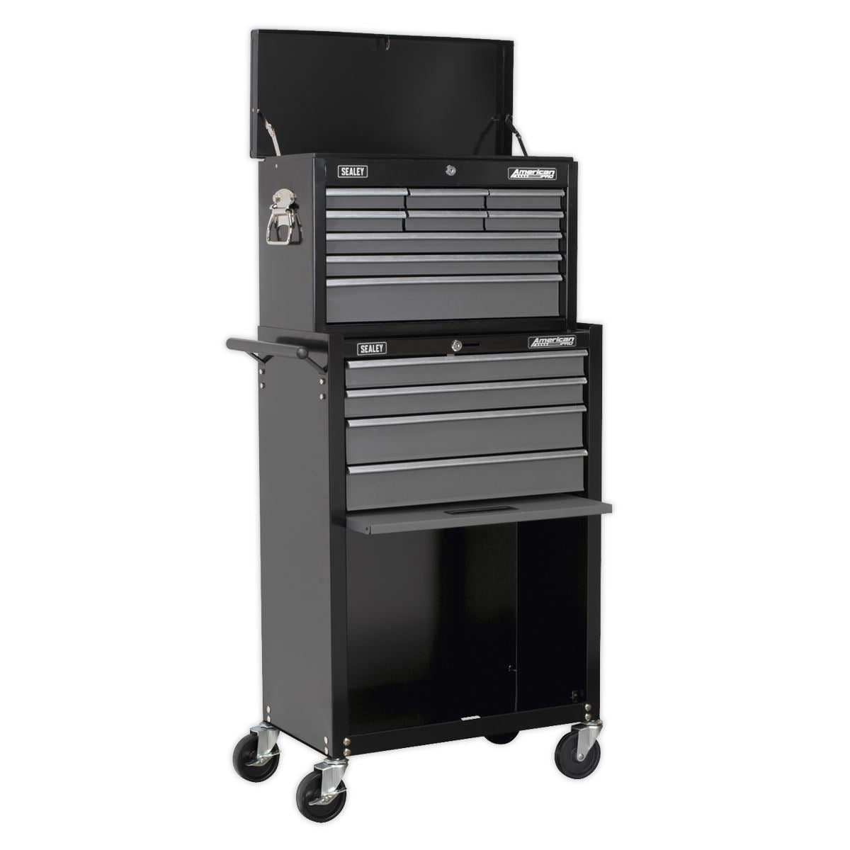 Sealey Topchest & Rollcab Combo 13 Drawer - Black/Grey AP2513B