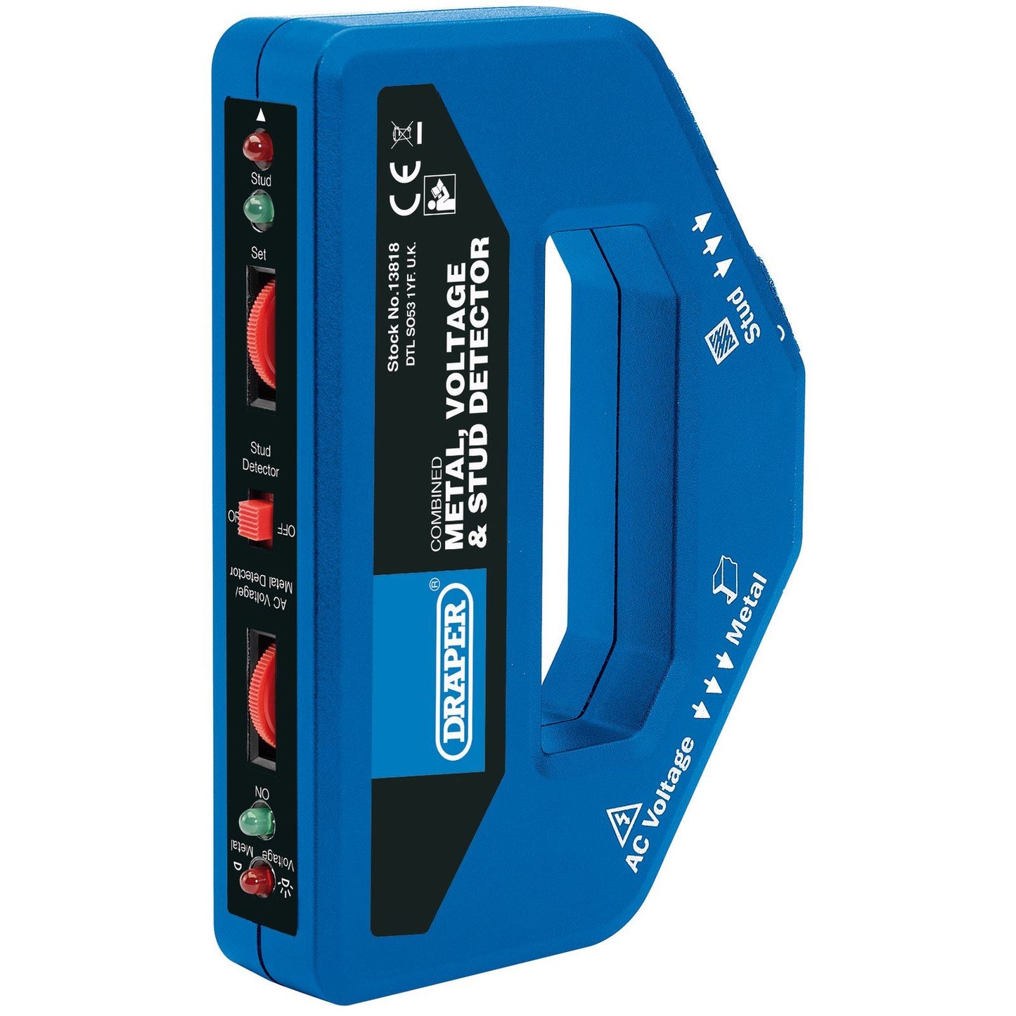 Draper COMBINED METAL VOLTAGE & STUD DETECTOR - 13818