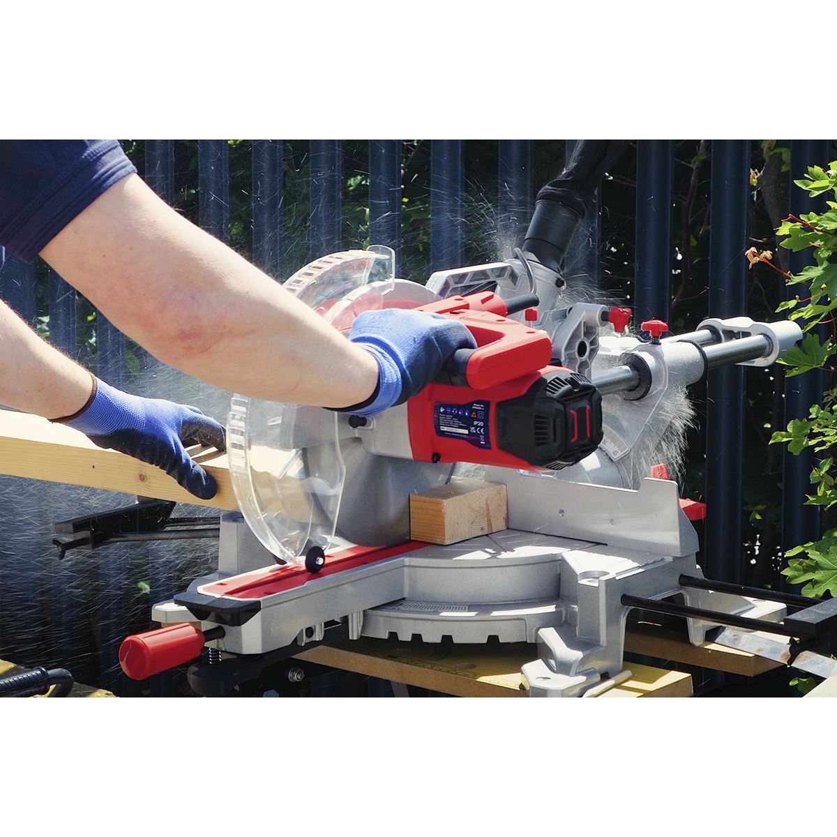 Sealey Sliding Compound Mitre Saw 255mm SMS255