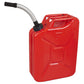 Sealey Screw Cap Metal Jerry Can 20L - Red JC20SCR