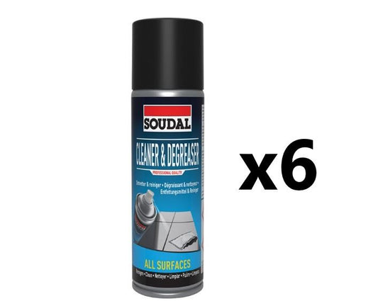 Soudal 6x Cleaner & Degreaser (400ml) NONEU Tracked - 702370