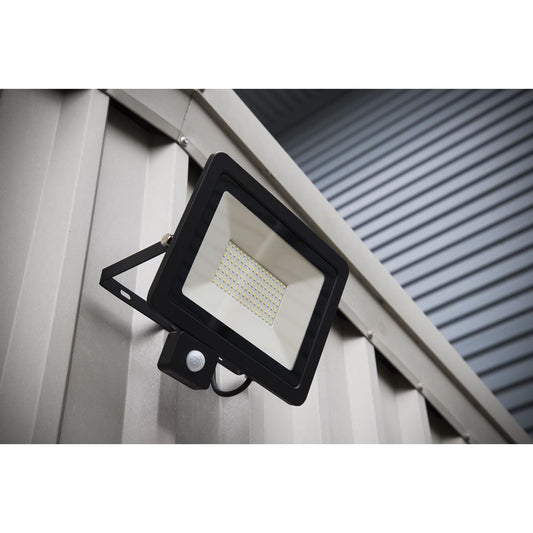 Sealey Extra Slim Floodlight with PIR Sensor 50W SMD LED LED113PIR