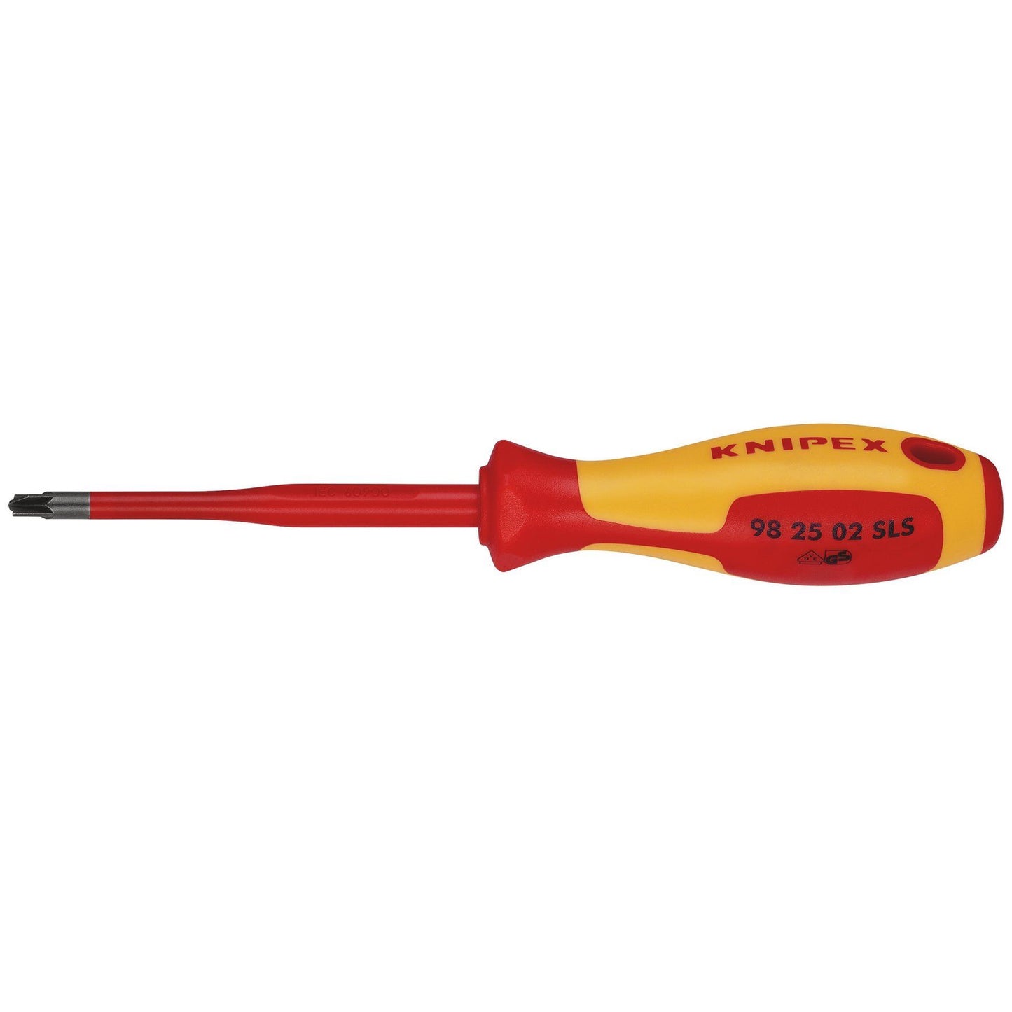 KNIPEX 98 25 02 SLS VDE Insulated Plus/Minus Pozidriv Screwdriver, PZ/S2 x 100mm