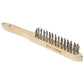 SIP Industrial 3-Row Stainless Steel Wire Brush