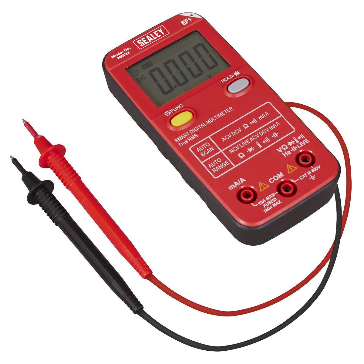 Sealey 13-Function Professional Smart Auto-Scanning Digital Multimeter MM22