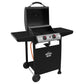 Dellonda 2 Burner Gas BBQ Grill with Ignition & Thermometer - Black/Stainless Steel DG13