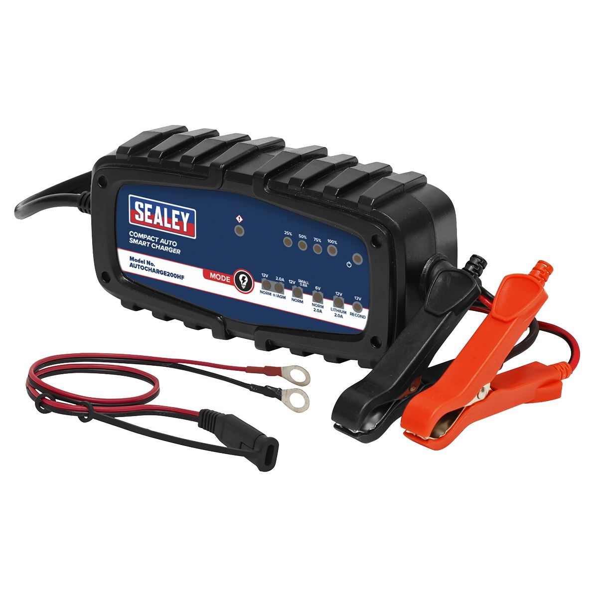 Sealey Compact Auto Smart Charger 2A 6/12V AUTOCHARGE200HF