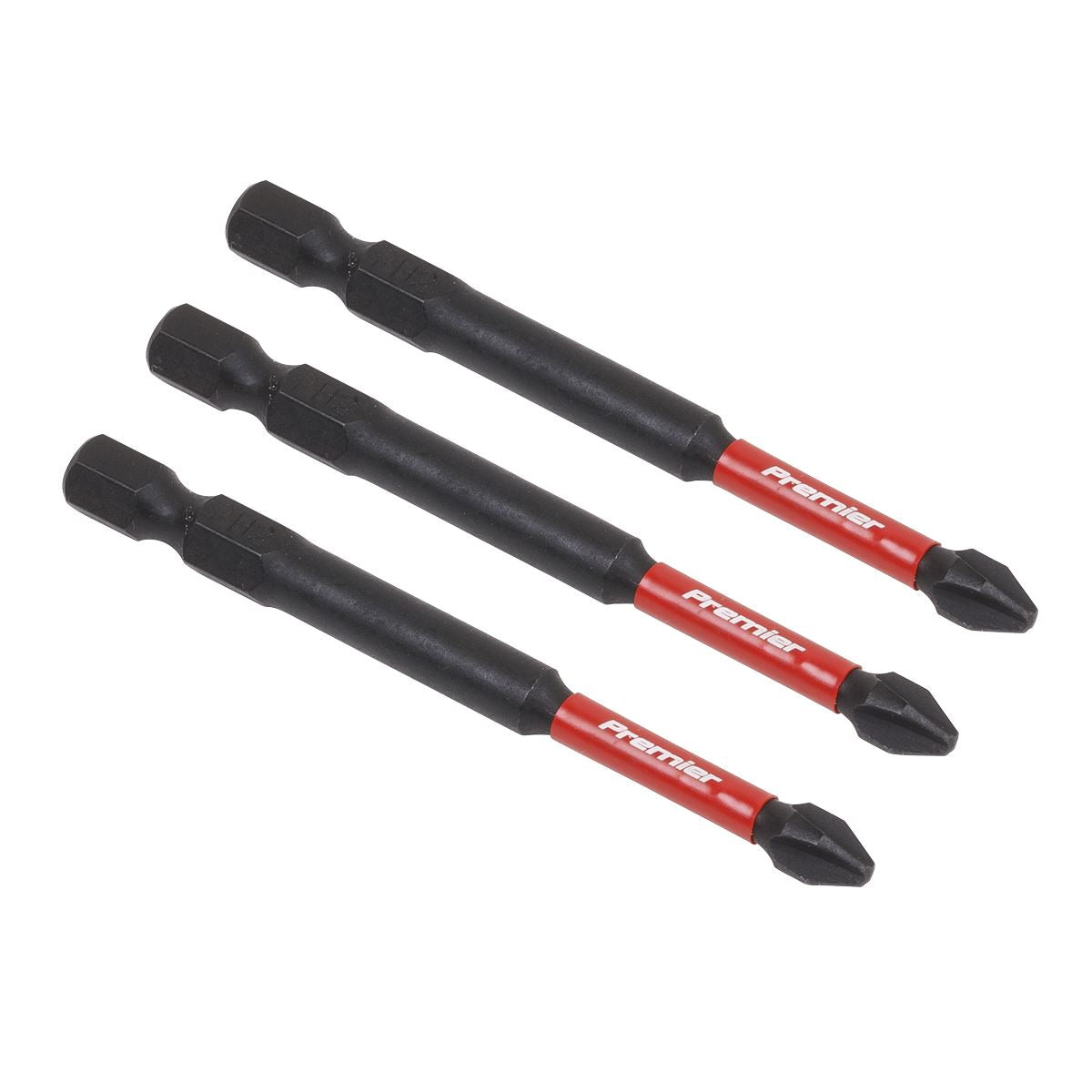 Premier Phillips #2 Impact Power Tool Bits 75mm - 3pc AK8255