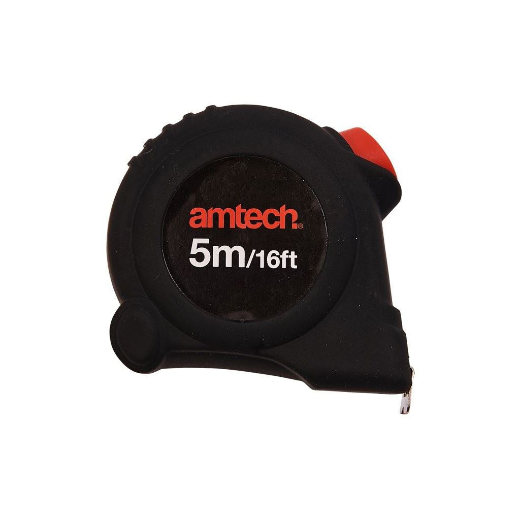 Amtech Self Locking Measuring Tape 5m 16ft x 19mm Measurement Diy Lock Mechanism - P1262