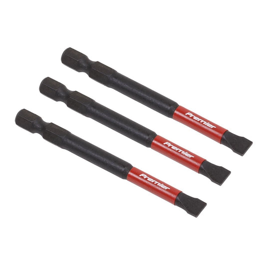 Premier Slotted 6.5mm Impact Power Tool Bits 75mm - 3pc AK8253