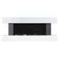 Baridi 46" Wall Mounted 1000W/2000W Electric Fireplace LED Flame Effect/Pebbles