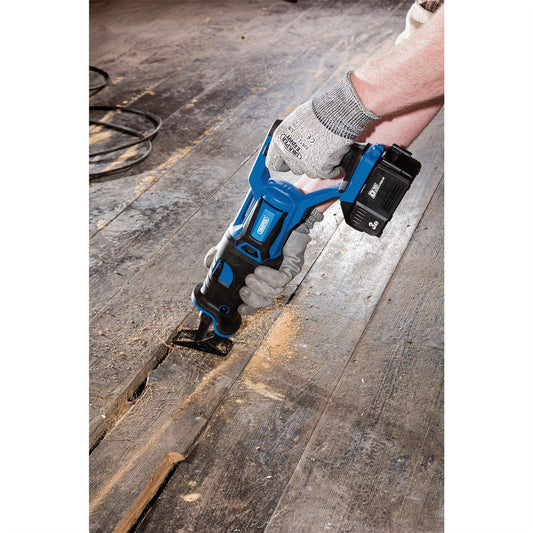 Draper 00593 D20 20V Brushless Cordless Reciprocating Saw 1 x 3.0Ah Battery