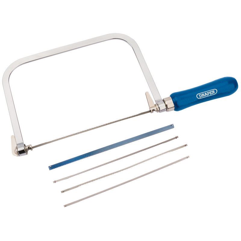 Draper 1x Coping Saw and 5 Spares Garage Professional Standard Tool 18052