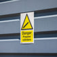 Worksafe Warning Safety Sign - Danger Propane Cylinders - Rigid Plastic SS62P1