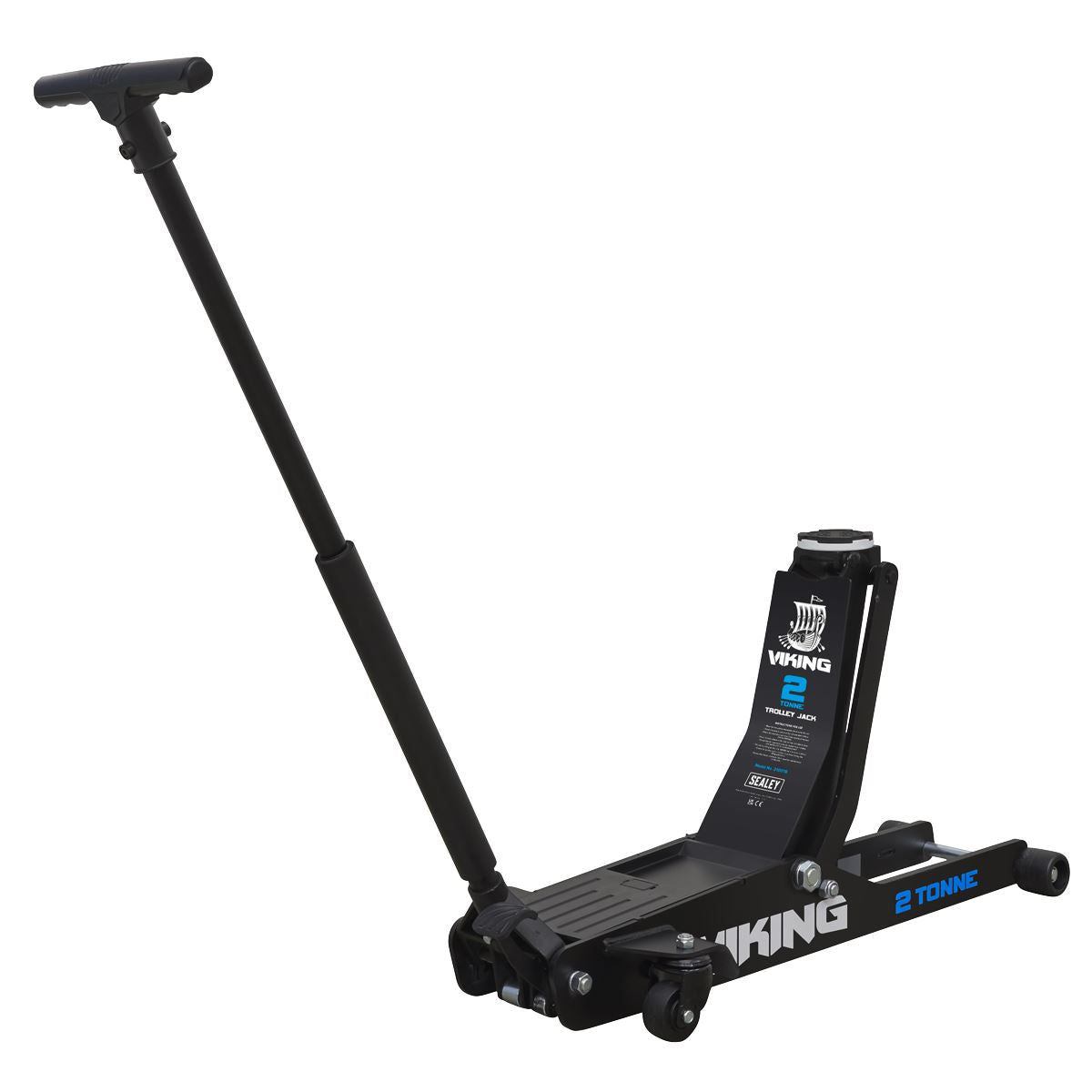 Sealey Viking 2 tonne Low Entry Long Reach Trolley Jack with R/Lift 2100TB