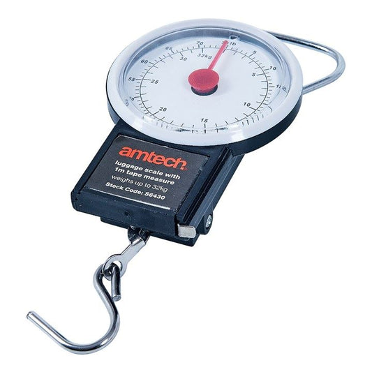 32Kg Portable Luggage Scale 1m Tape Measure Weighing Suitcase Travel Fishing