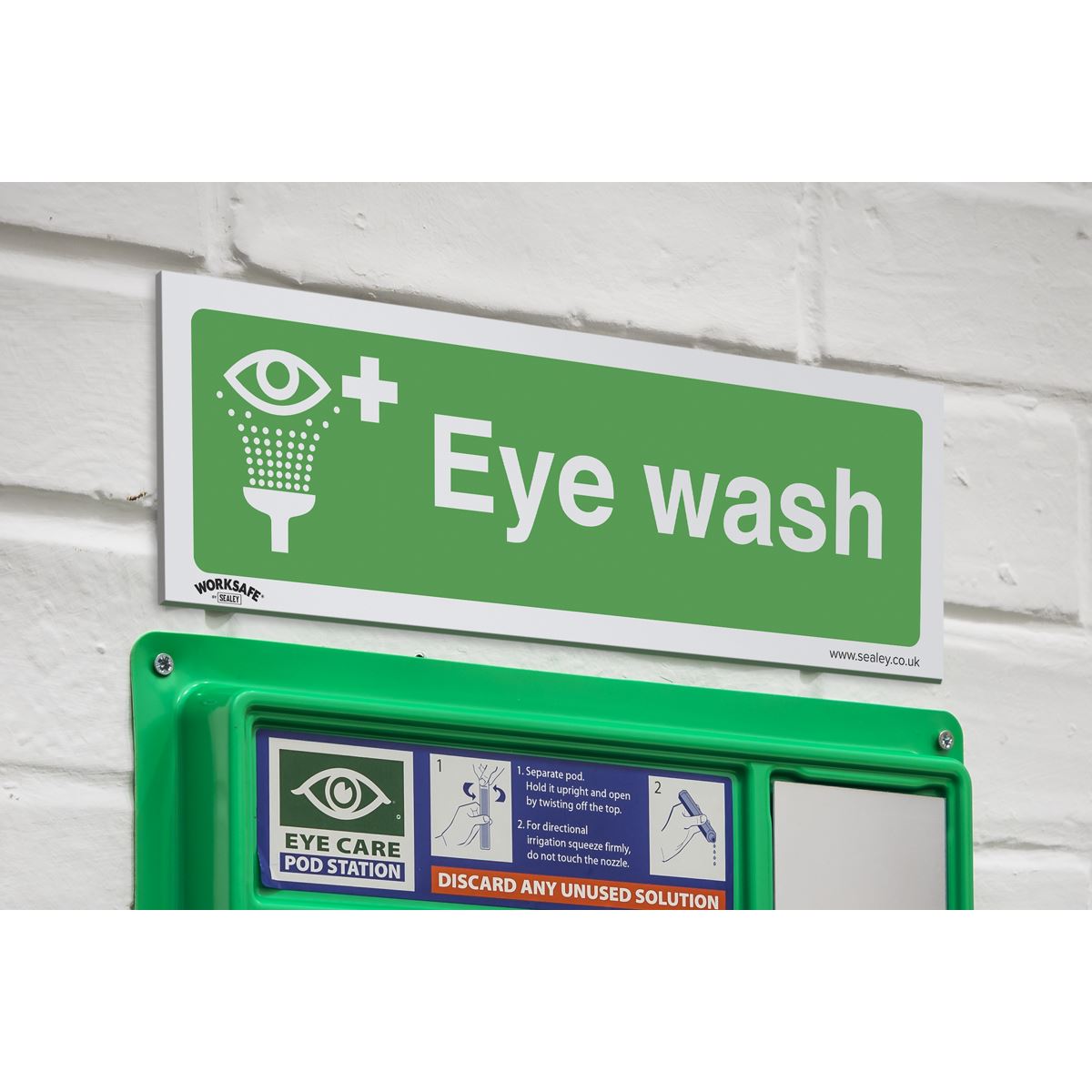 Worksafe Safe Conditions Safety Sign - Eye Wash - Rigid Plastic SS58P1