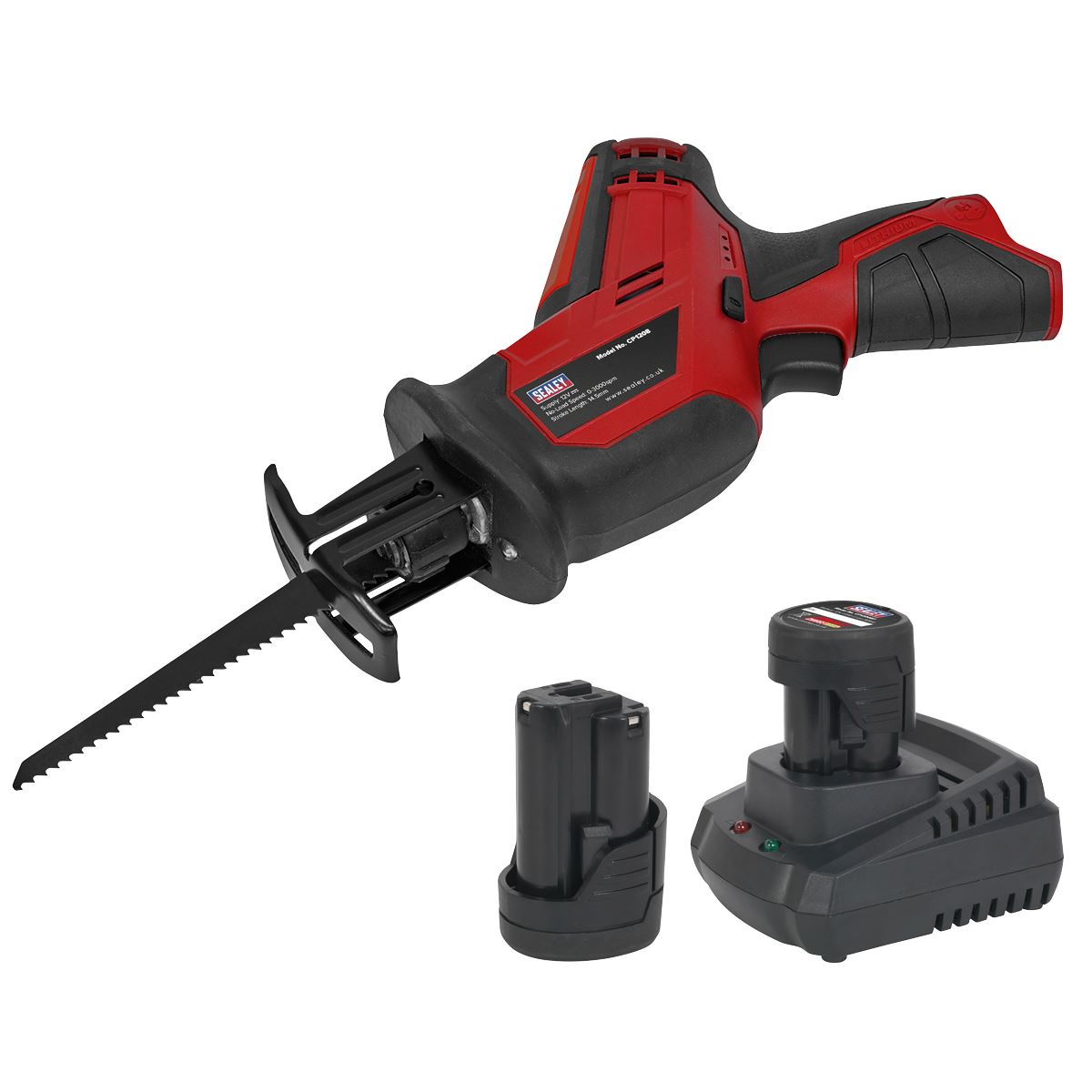 Sealey Cordless Reciprocating Saw 12V - 2 Batteries CP1208KIT