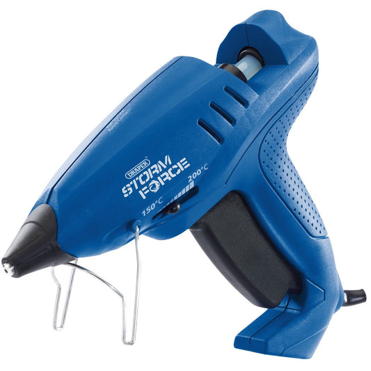 Draper HOT MELT HEAT GLUE GUN 400W VARIABLE SPEED HOBBY CRAFT & 6 STICKS 83661