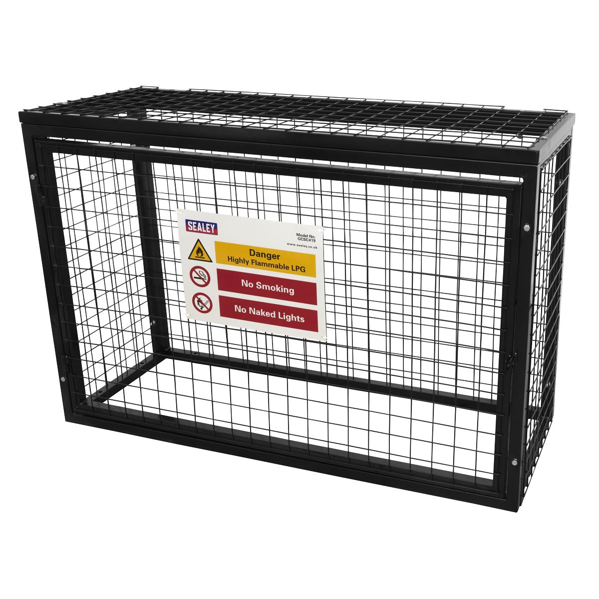 Sealey Safety Cage - 4 x 19kg Gas Cylinders GCSC419