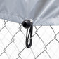 Dellonda 2x2x1.5m Dog Kennel, Galvanised Steel, Roof Cover, Chain Link Fencing DG281