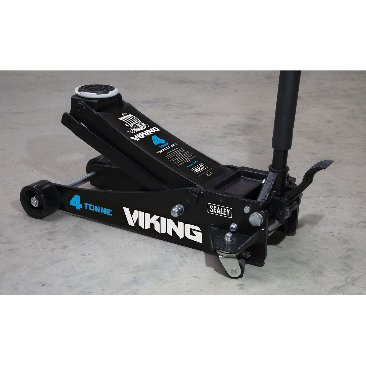 Sealey Viking Tyre Bay Trolley Jack 4 tonne Low Entry w/ Rocket Lift 4040TB