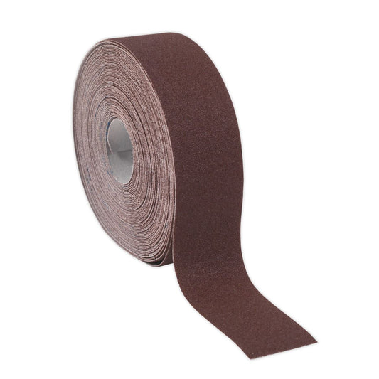 Sealey Emery Roll Brown 50mm x 50m 80Grit ERB505080