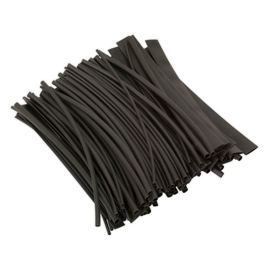 Sealey Heat Shrink Tubing Black 200mm 100pc HST200B