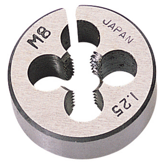 Draper 8mm M8 x 1.25 Circular Die 1" OD Outside Diameter Carbon Steel 83810