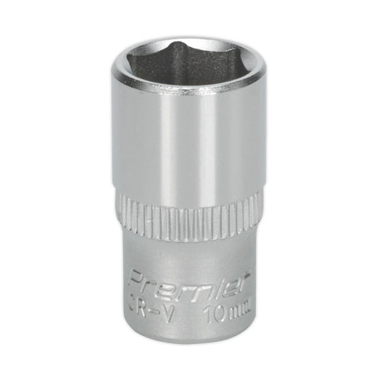 Sealey WallDrive Socket 10mm 1/4"Sq Drive S1410