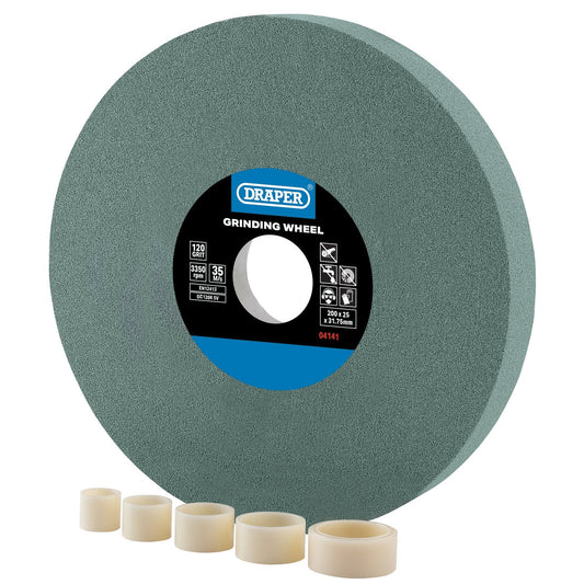 Draper Grinding Wheel 120G 200X25mm S BG20025S - 04141