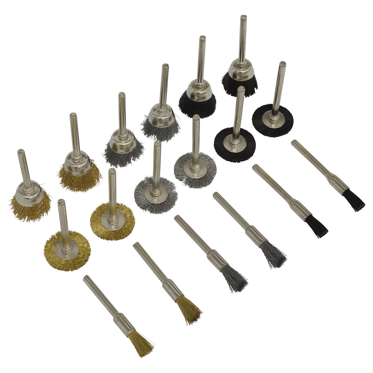 Sealey Rotary Tool Brush Set 18pc RTA18WB