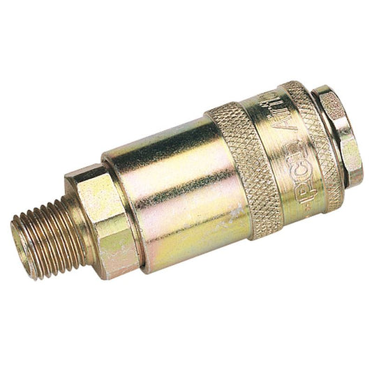 Draper 37833 Bulk 1/4 Male Thread PCL Tapered Airflow Coupling (Sold Loose)