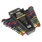 Sealey Ratchet Combination Spanner Set 12pc Multi-Coloured Metric S01075