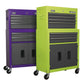 Sealey Topchest & Rollcab Combo 6 Drawer - Purple/Grey AP2200BBCP