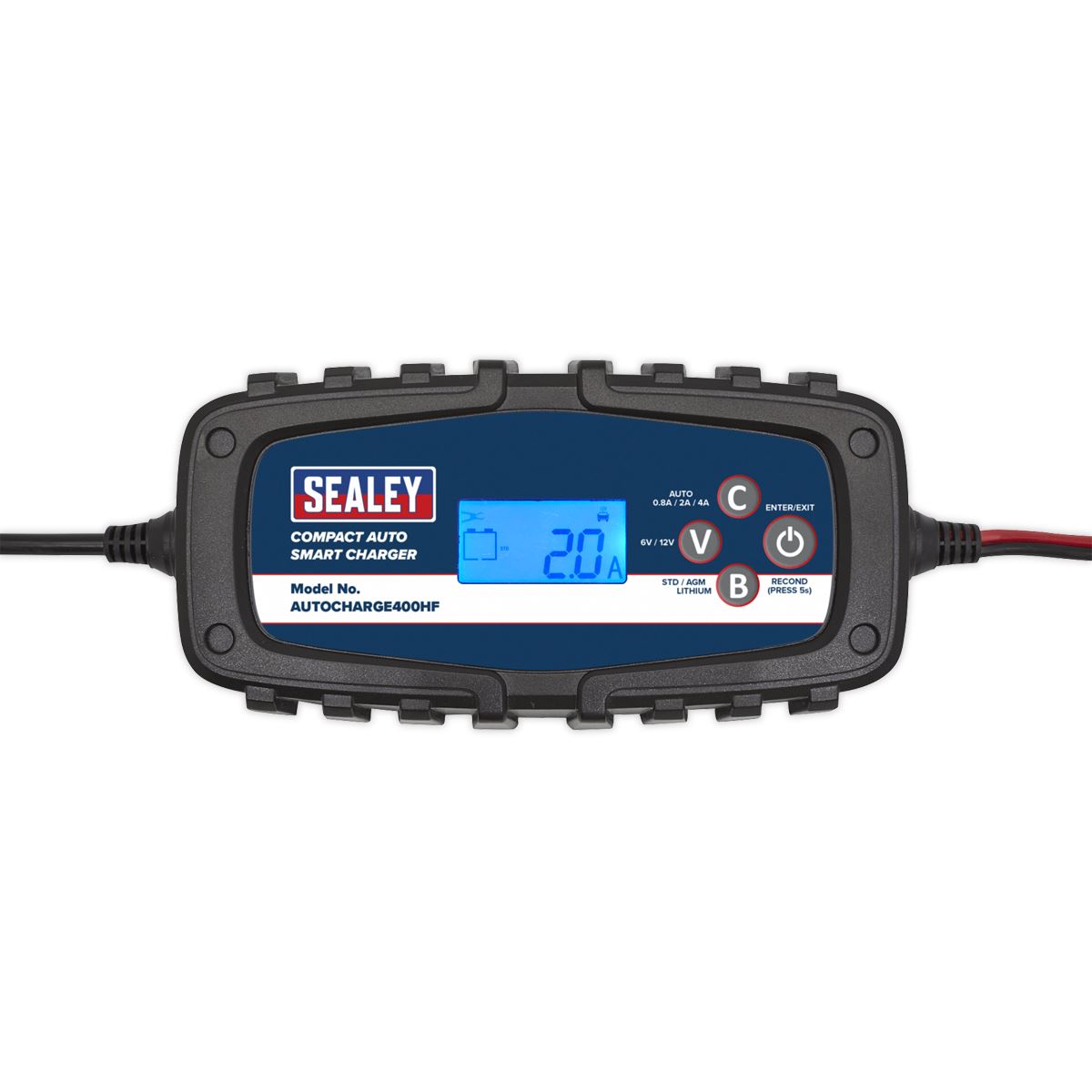 Sealey Compact Auto Smart Charger 4A 6/12V AUTOCHARGE400HF