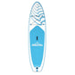 Dellonda Inflatable Stand Up Paddle Board 10'6" - Blue/White DL152