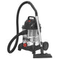 Sealey Vacuum Cleaner Industrial Wet & Dry 20L 1250W Stainless PC200SD