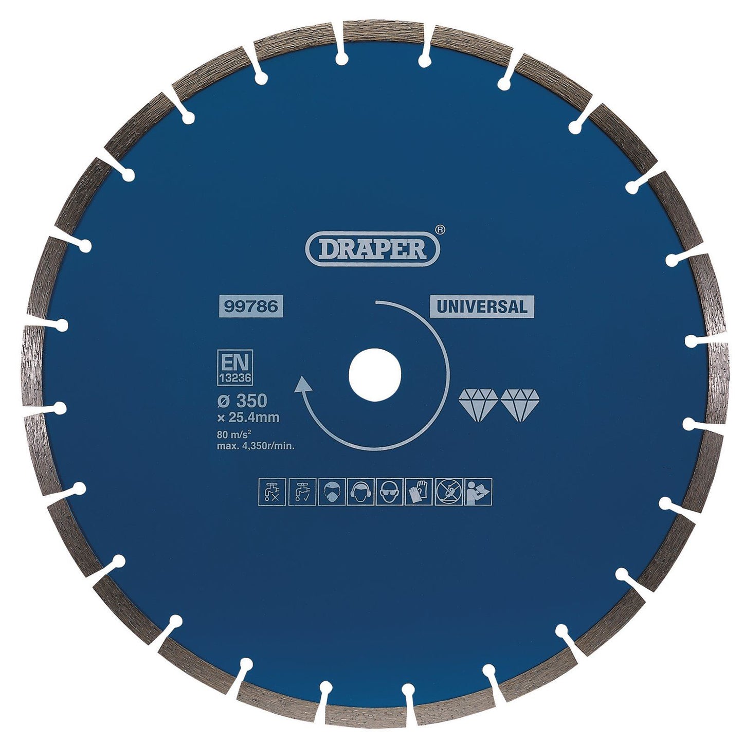 Draper 99786 Segmented Diamond Blade (350mm)