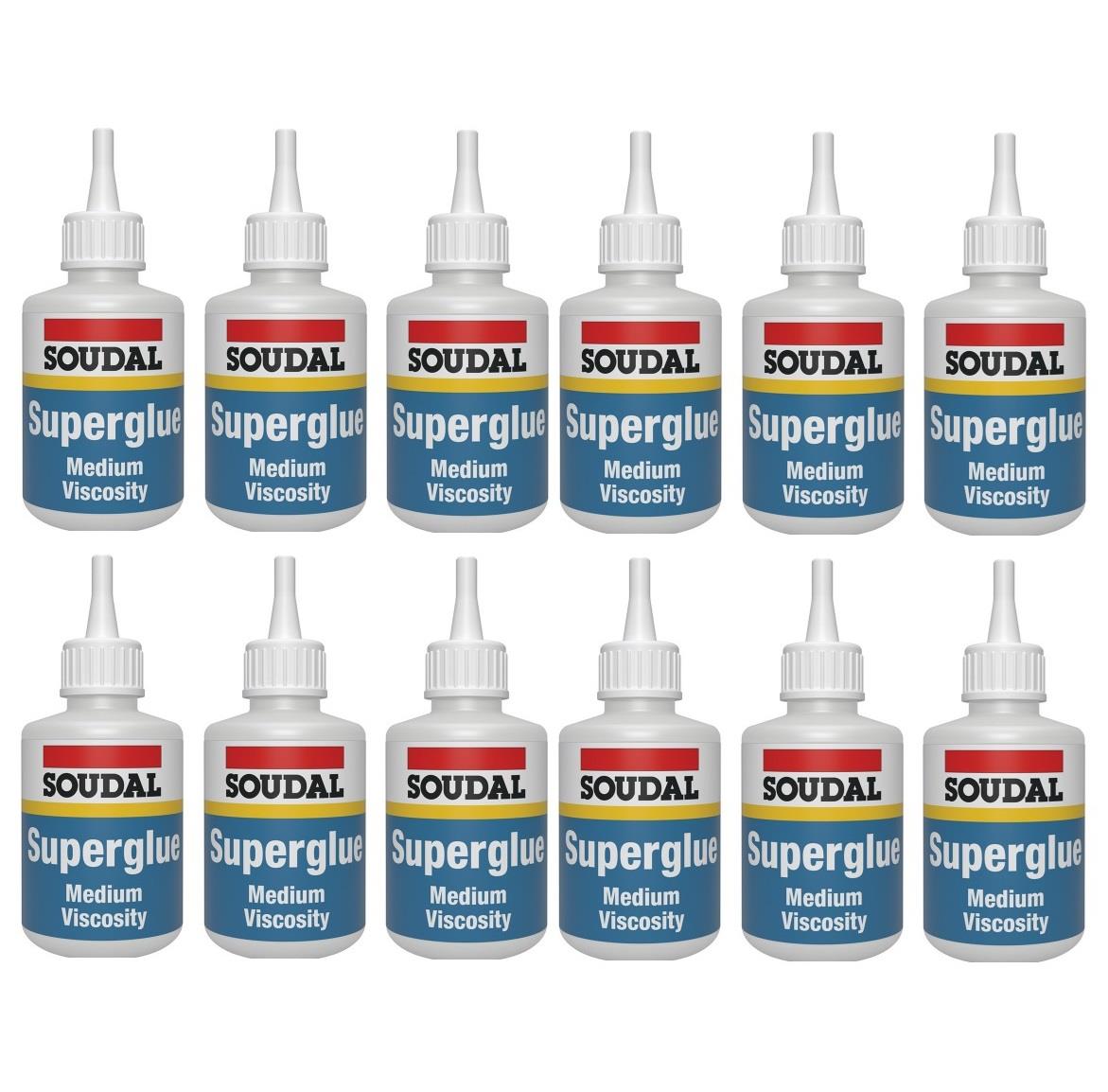 Soudal 12x Superglue Mv - CLEAR (50g)