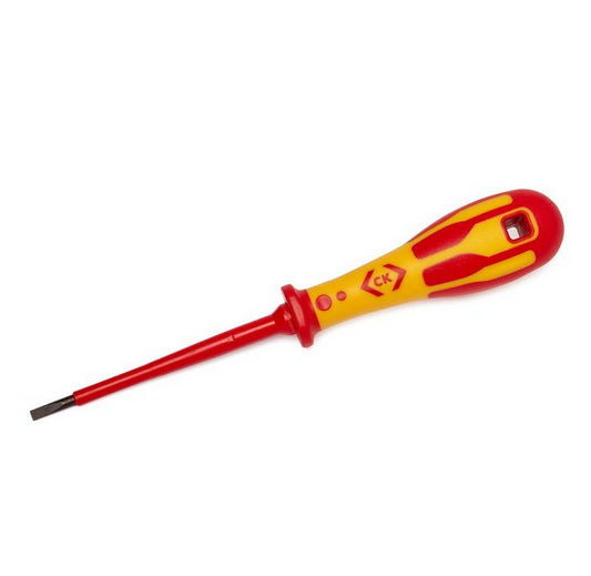 CK Tools Dextro VDE Screwdriver SLP 5.5x125 on Hanger T49144-055H