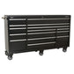 Sealey Rollcab 15 Drawer 1845mm Heavy-Duty Black PTB183015