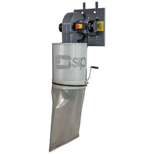 SIP Industrial 1HP Wall-Mount Single Cartridge Dust Collector