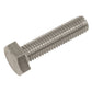 Sealey Stainless Steel Hex Head Set Screw DIN 933, M10 X 40 A2 - Pack of 25