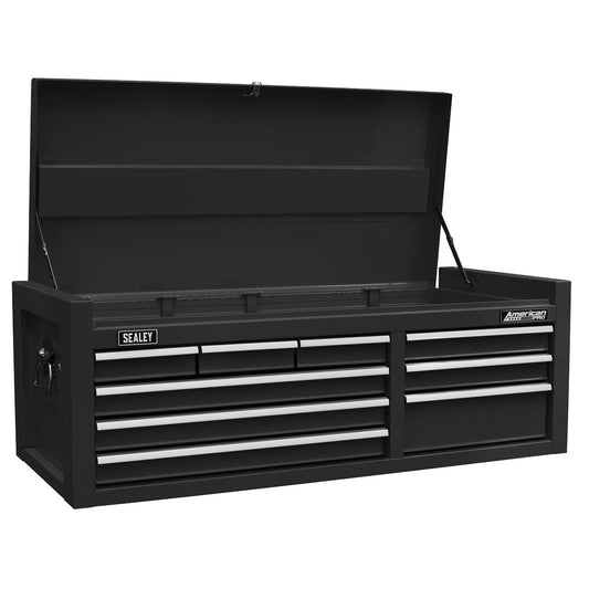 Sealey Topchest 9 Drawer with Ball Bearing Slides - Black AP4109B