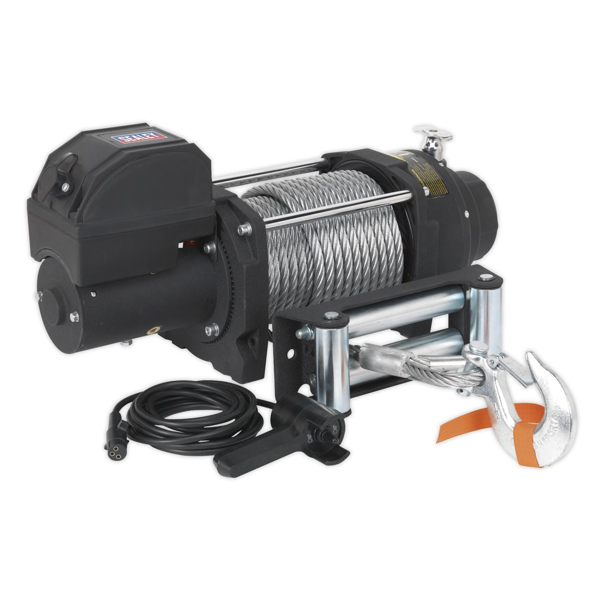 Sealey Recovery Winch 8180kg (18000lb)Line Pull 12V Industrial RW8180