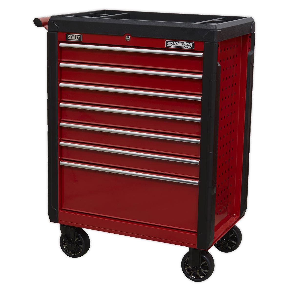 Sealey Rollcab 7 Drawer with Ball Bearing Slides - Red AP3407