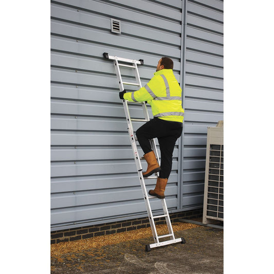 Sealey Aluminium Scaffold Ladder 4-Way EN 131 ASCL2