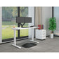 Sealey Dellonda White Electric Adjustable Office Standing Desk, Quiet & Fast 1200x600mm DH56